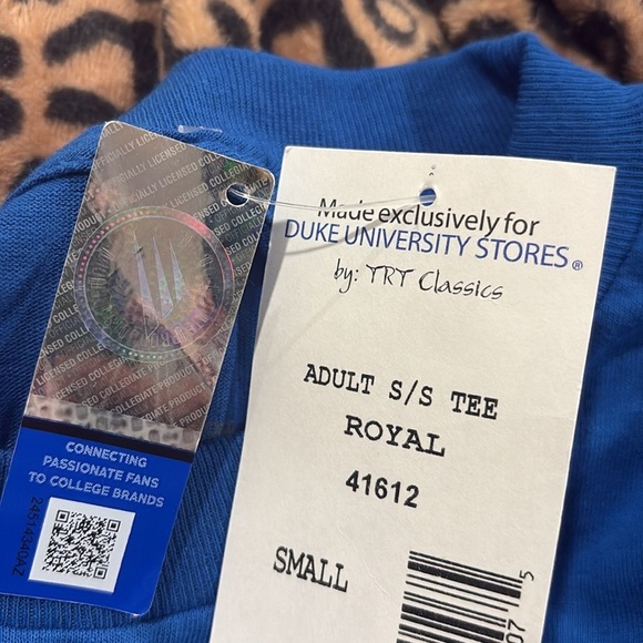 College Corner Duke University Tee Shirt Small NEW - Picture 3 of 3